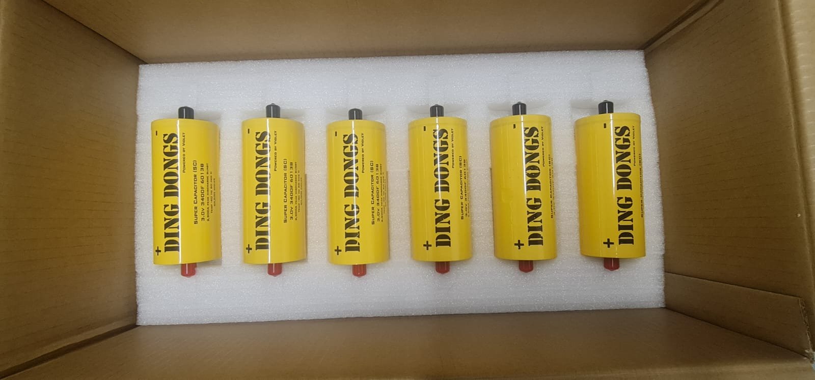Ding Dongs Supercap 3.0v 3400F 2900A 500,000 cycles 6 Cell Per Bank - Image 4